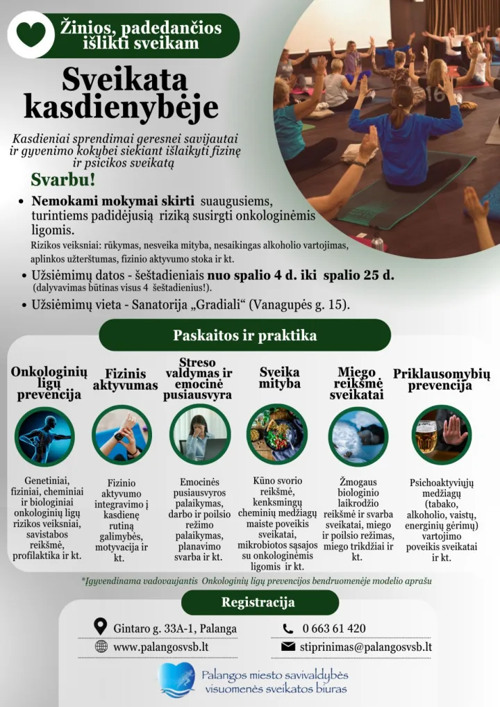 Mokymai „Sveikata kasdienybėje“