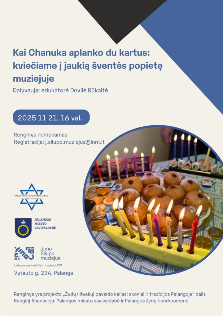 Kai Chanuka aplanko du kartus: kviečiame į jaukią popietę muziejuje
