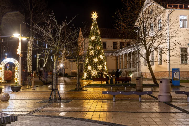 Palangoje ir Šventojoje nušvito Kalėdų eglės (FOTO GALERIJA) – nuotrauka 2