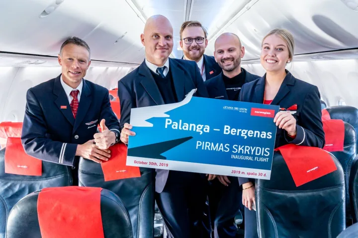 Bergeną iš Palangos oro uosto pakilo pirmasis lėktuvas – nuotrauka 2