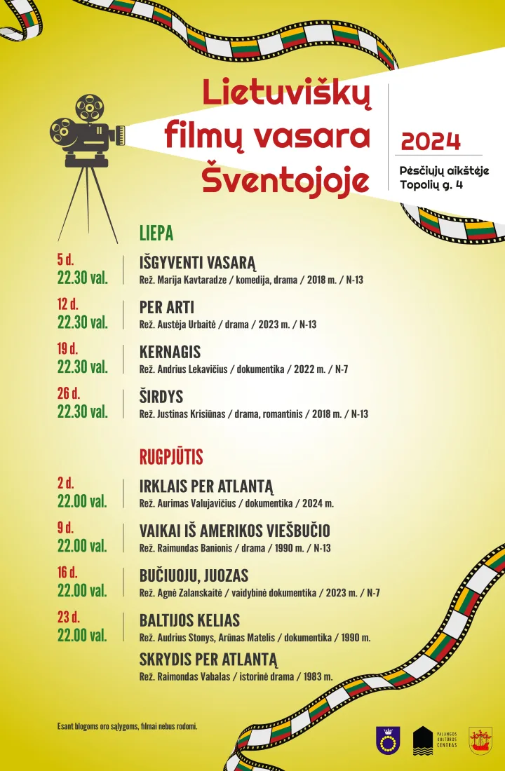 Lietuviškų filmų vasarą Šventojoje – nuotrauka 1