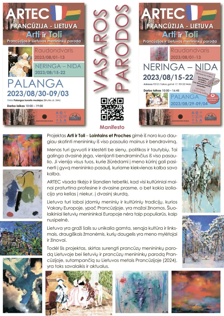 Prancūzų dailininkų asociacija ARTEC rengia parodą „Arti ir Toli“ – nuotrauka 2