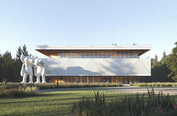 Palanga kviečia pamatyti savo ateitį: Kurhauze pristatomos būsimos meno galerijos architektūrinės idėjos (VIZUALIZACIJOS)