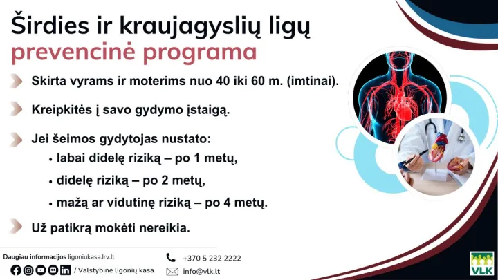 Širdies sveikata – mūsų rankose: prevencija gali išgelbėti gyvybę